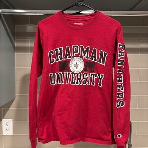 Chapman University Panthers Long Sleeve Champion Tee Size M